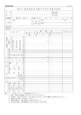 特定小規模施設用自動火災報知設備点検票